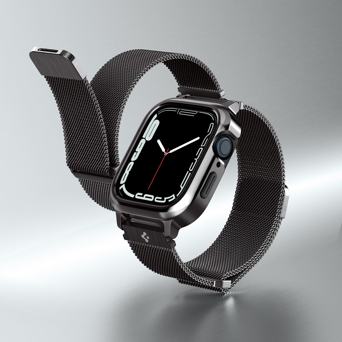 Spigen Metal Fit Pro, graphite - Apple Watch 9/8/7 45mm (12)