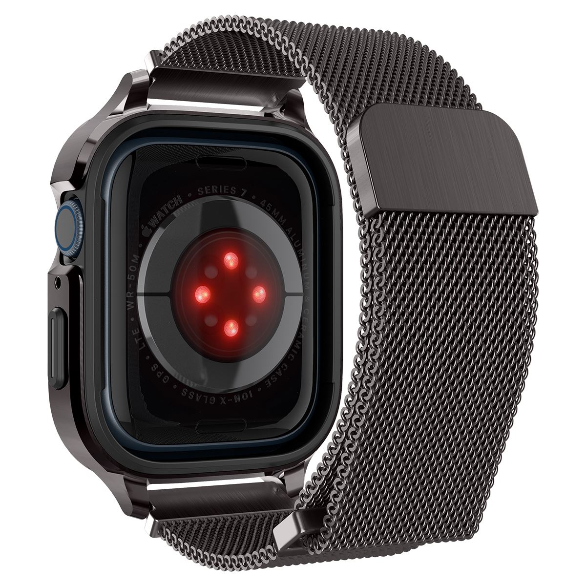 Spigen Metal Fit Pro, graphite - Apple Watch 9/8/7 45mm (7)