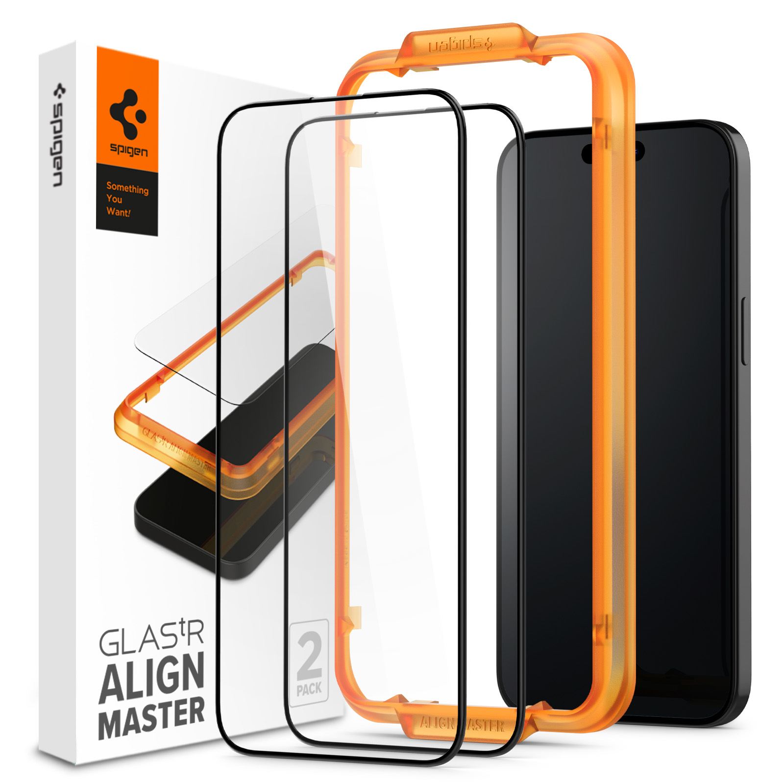 Spigen Glass tR AlignMaster 2 Pack, FC Black - iPhone 15 Plus (1)