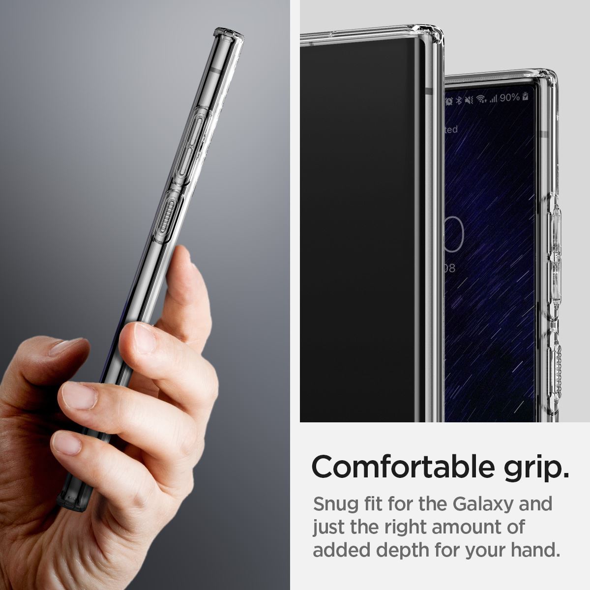 Spigen Liquid Crystal, crystal clear - Samsung Galaxy S22 Ultra (9)