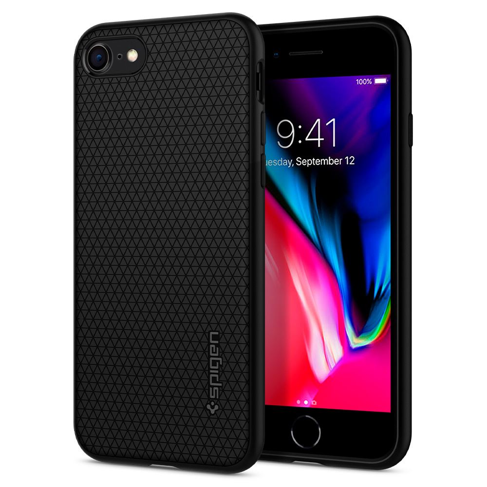 Spigen Liquid Air, black - iPhone SE (2022/2020)/8/7 (1)