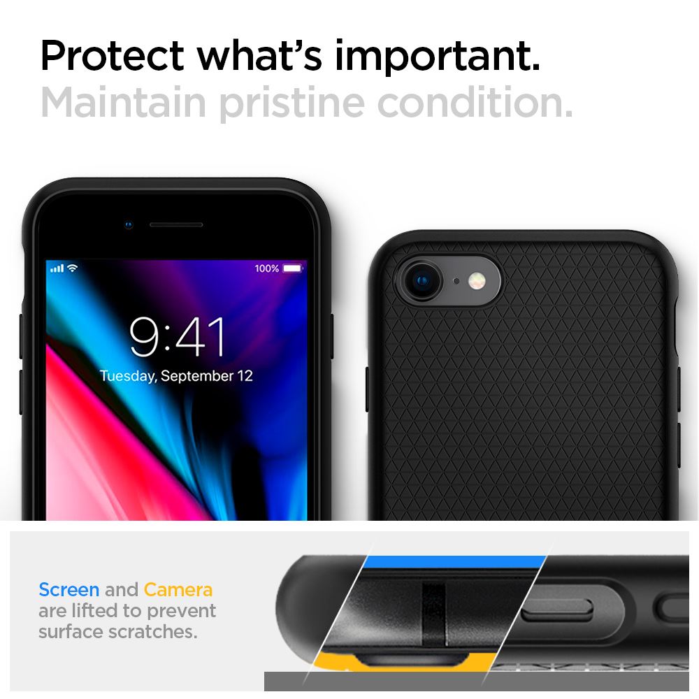 Spigen Liquid Air, black - iPhone SE (2022/2020)/8/7 (4)