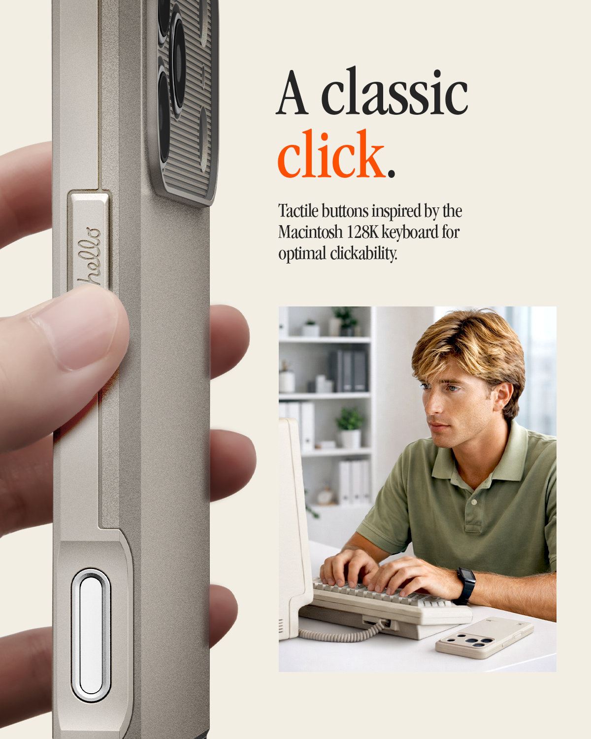 Spigen Classic LS MagSafe, stone - iPhone 17 Pro (14)