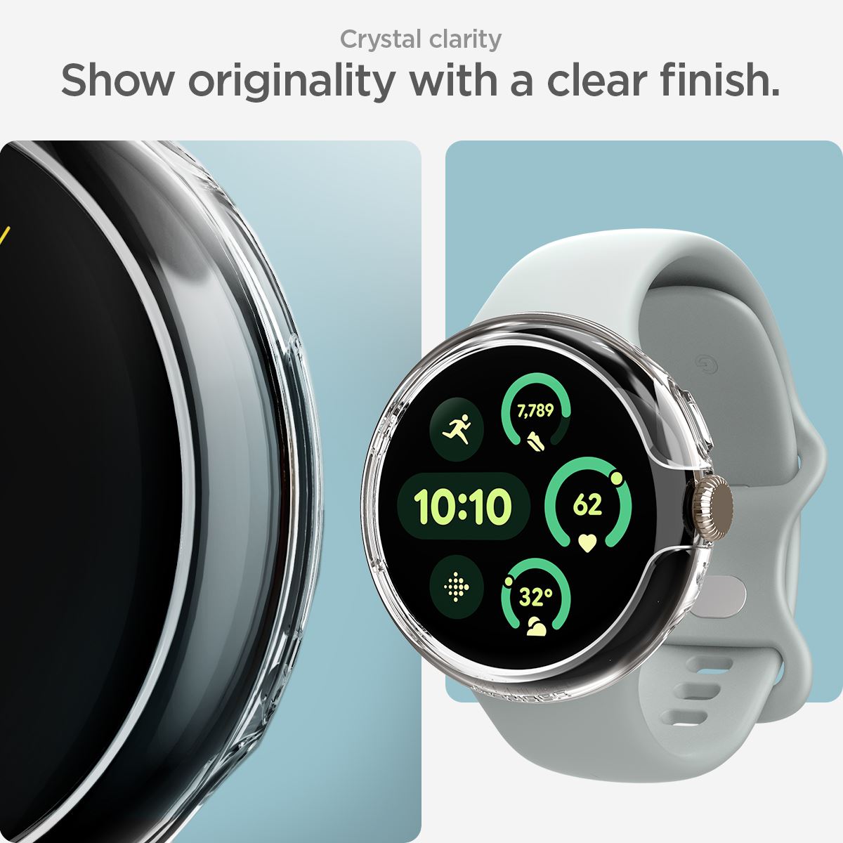 Spigen Thin Fit, crystal clear - Google Pixel Watch 3/2/1 (41mm) (13)