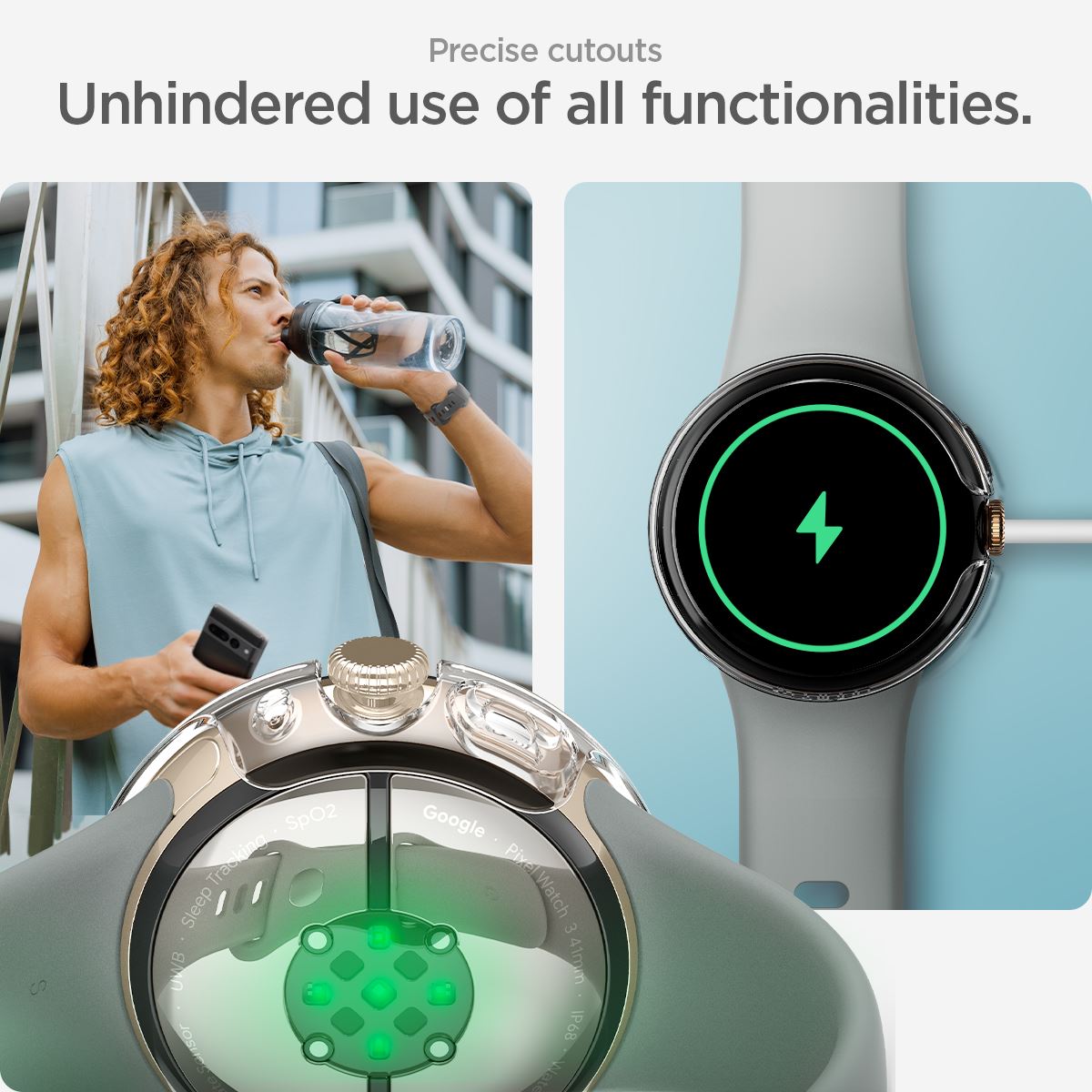Spigen Thin Fit, crystal clear - Google Pixel Watch 3/2/1 (41mm) (16)