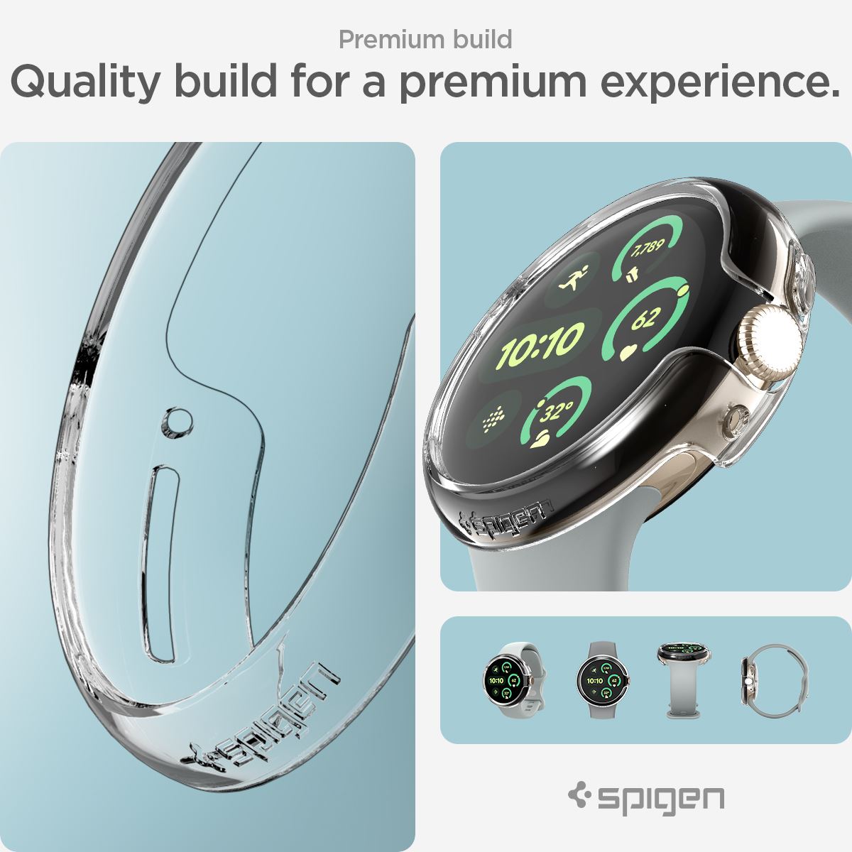 Spigen Thin Fit, crystal clear - Google Pixel Watch 3/2/1 (41mm) (17)
