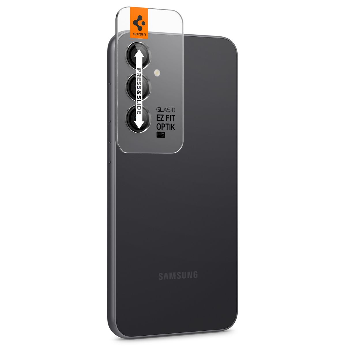 Spigen Glass tR EZ Fit Optik Pro Black 2 Pack - Samsung Galaxy S23 FE (2)