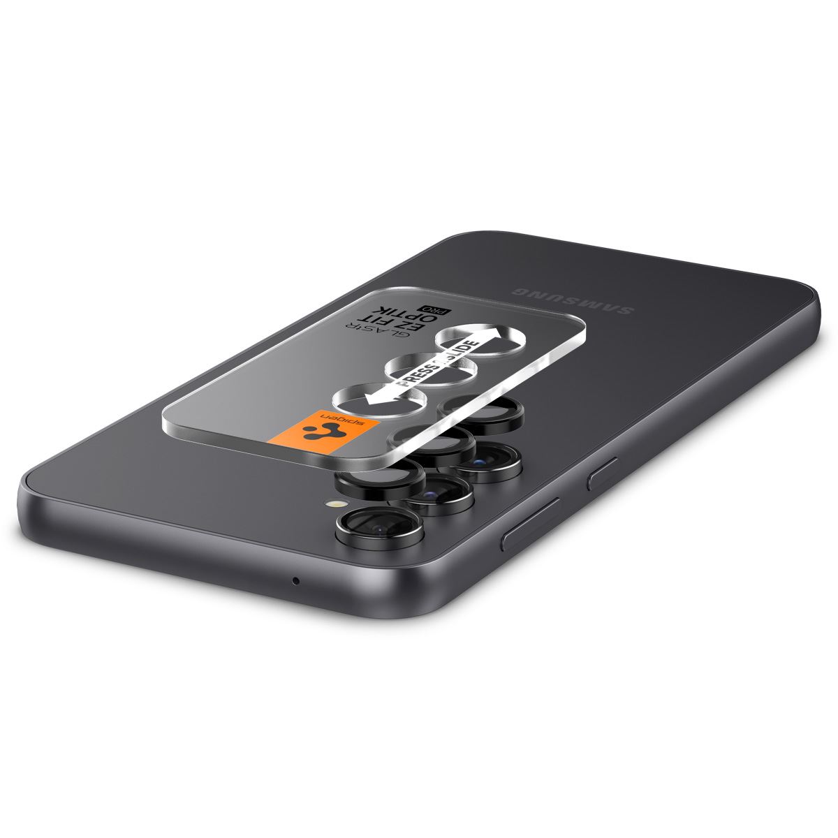 Spigen Glass tR EZ Fit Optik Pro Black 2 Pack - Samsung Galaxy S23 FE (5)