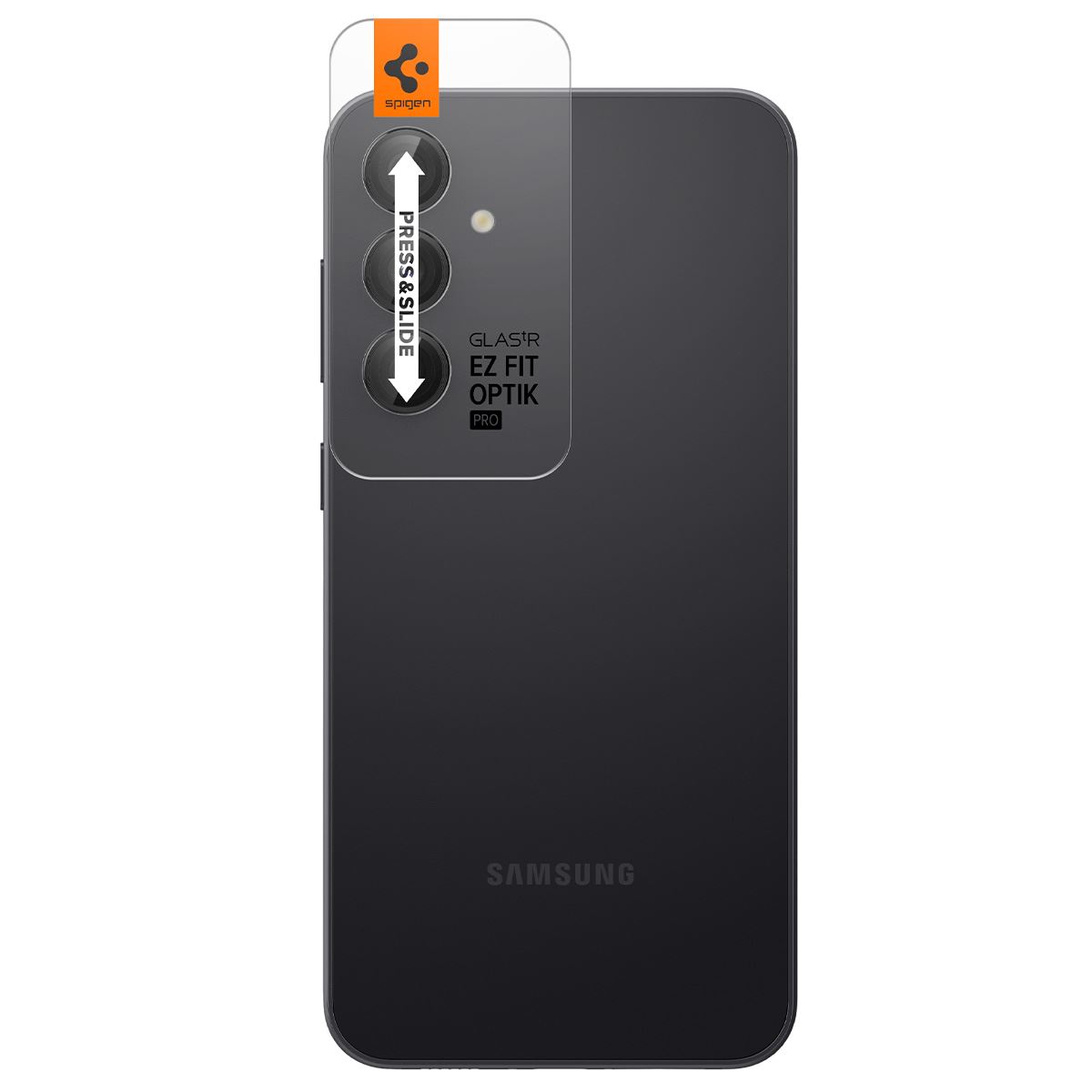 Spigen Glass tR EZ Fit Optik Pro Black 2 Pack - Samsung Galaxy S23 FE (6)