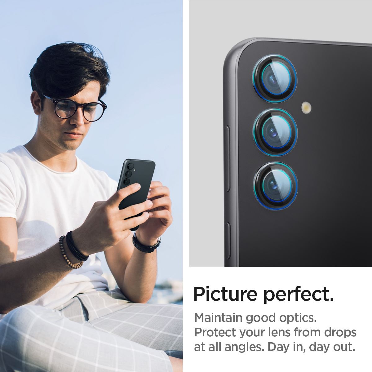 Spigen Glass tR EZ Fit Optik Pro Black 2 Pack - Samsung Galaxy S23 FE (9)