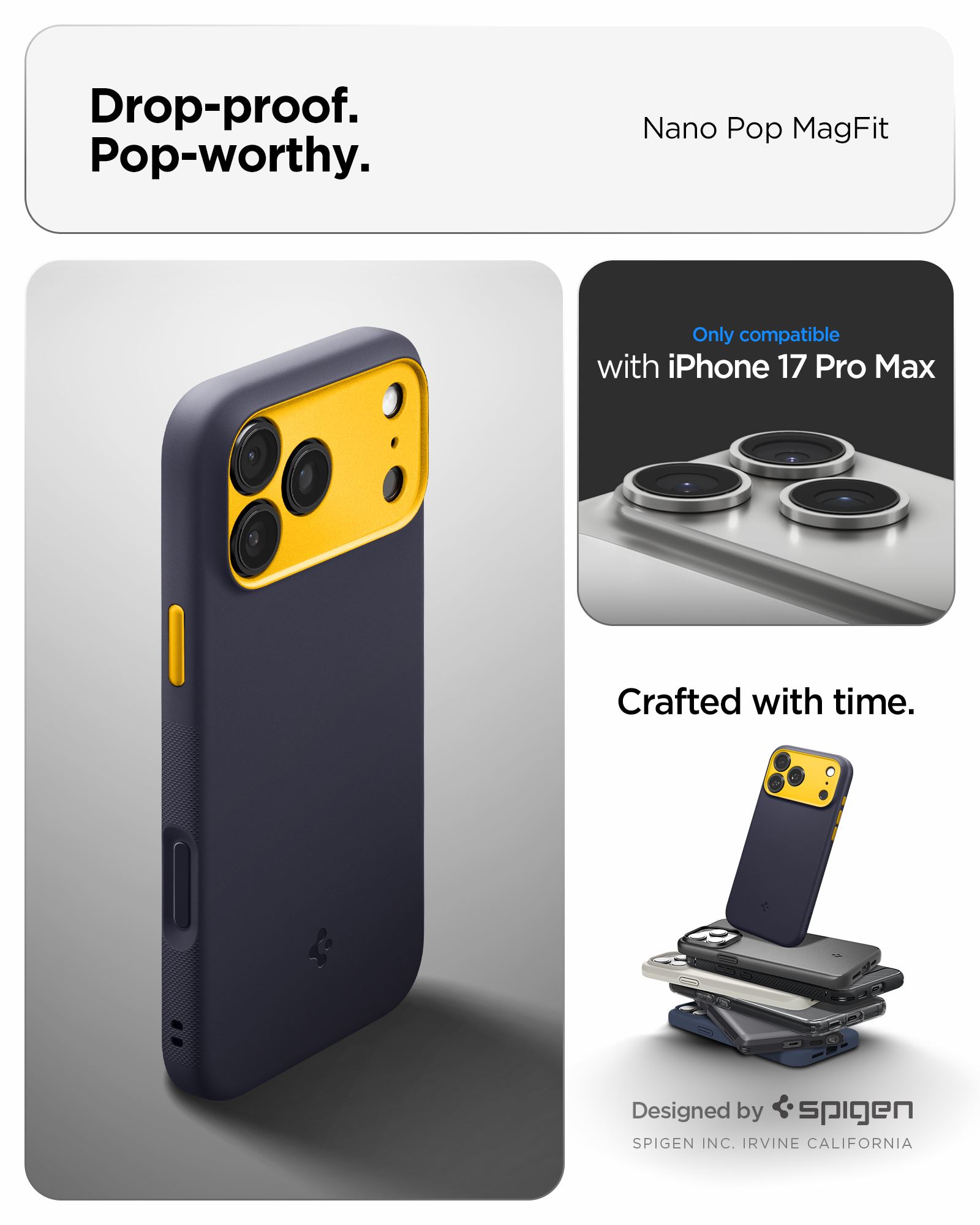 Spigen Nano Pop MagSafe, blueberry navy - iPhone 17 Pro Max (10)