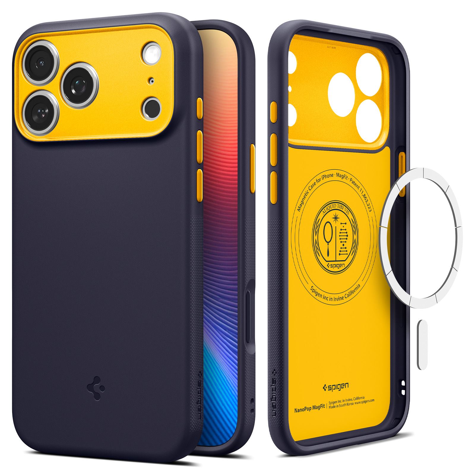 Spigen Nano Pop MagSafe, blueberry navy - iPhone 17 Pro Max