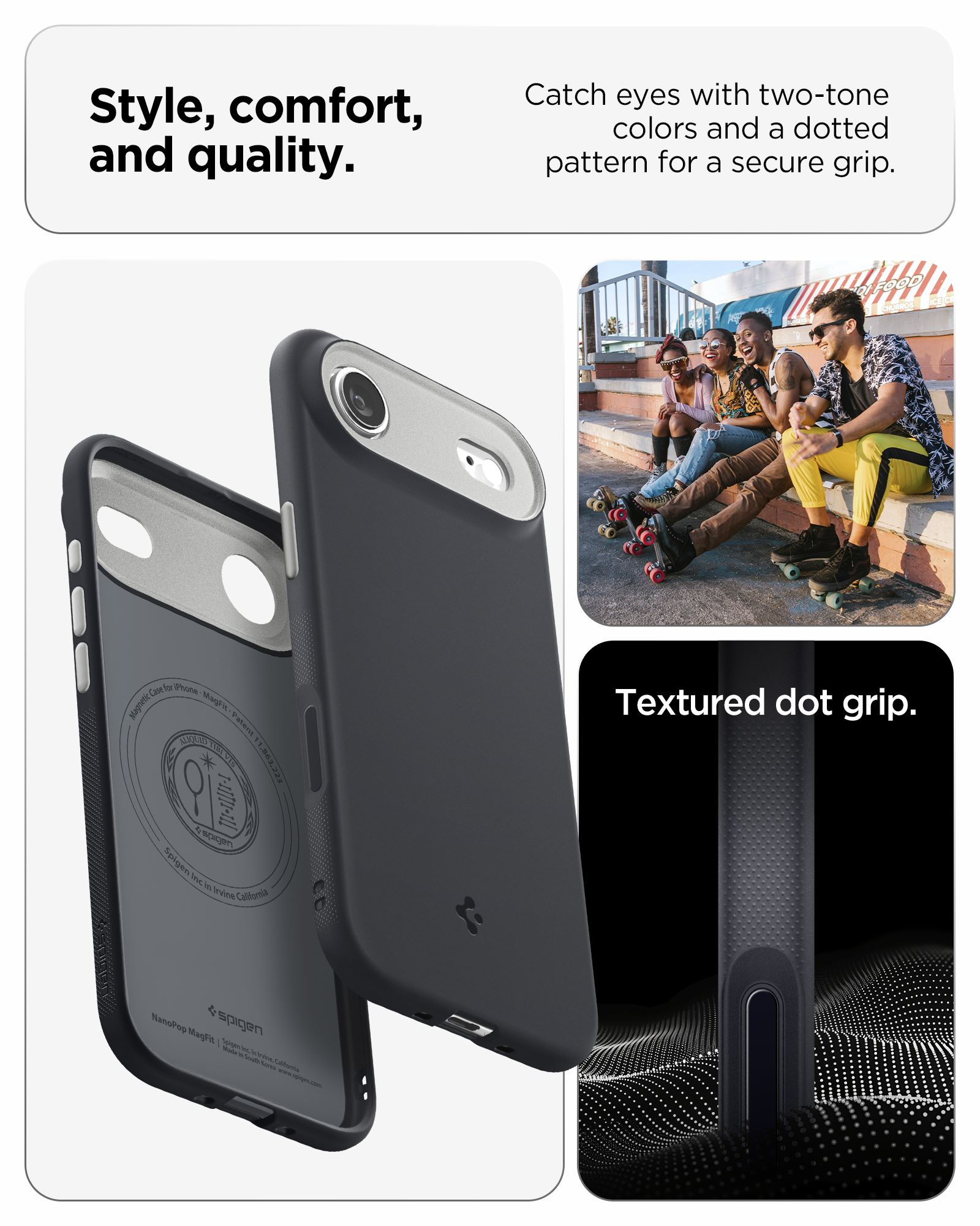 Spigen Nano Pop MagSafe, black sesame - iPhone Air (15)