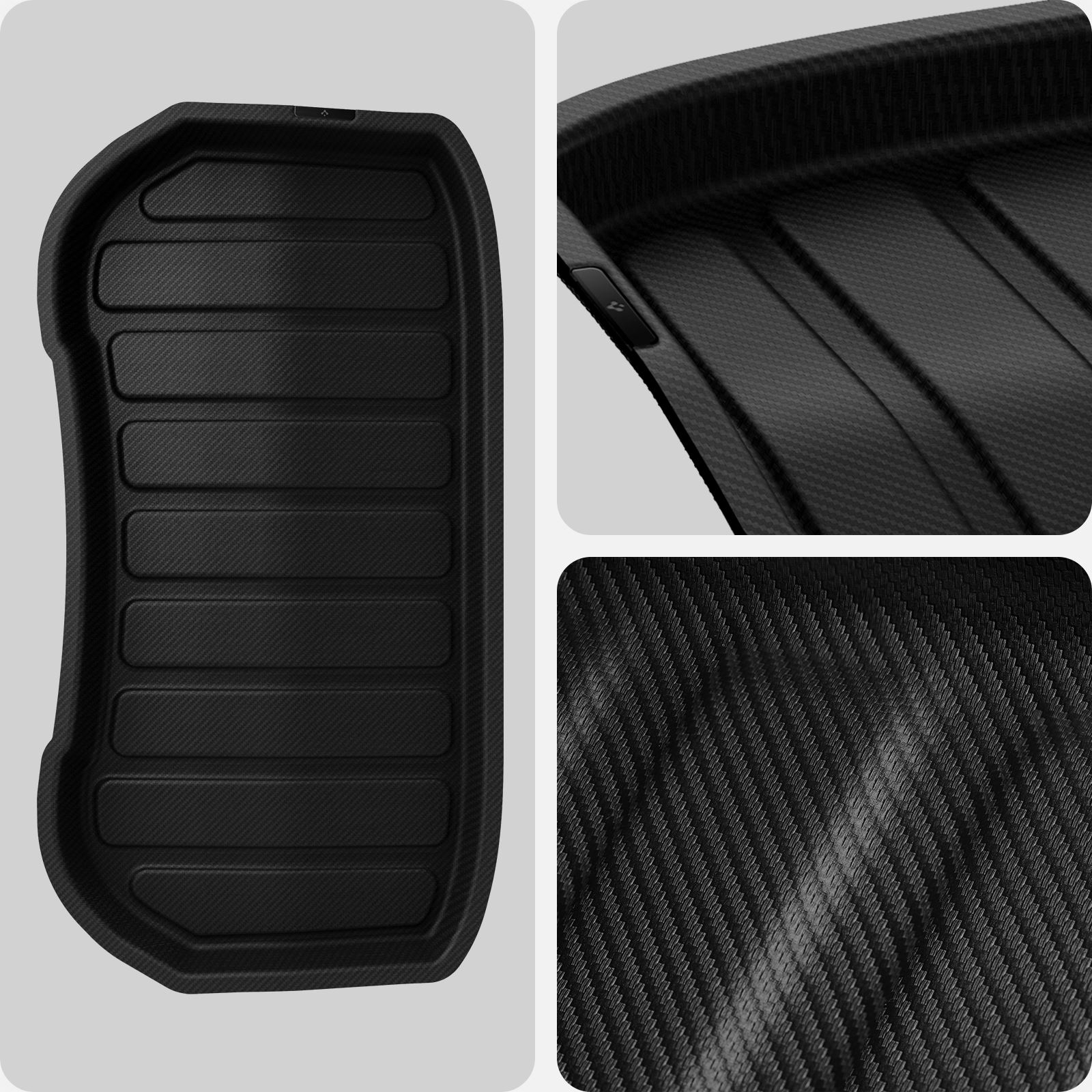 Spigen Tesla Car Mat Front Trunk, black - Tesla Model 3  (20)