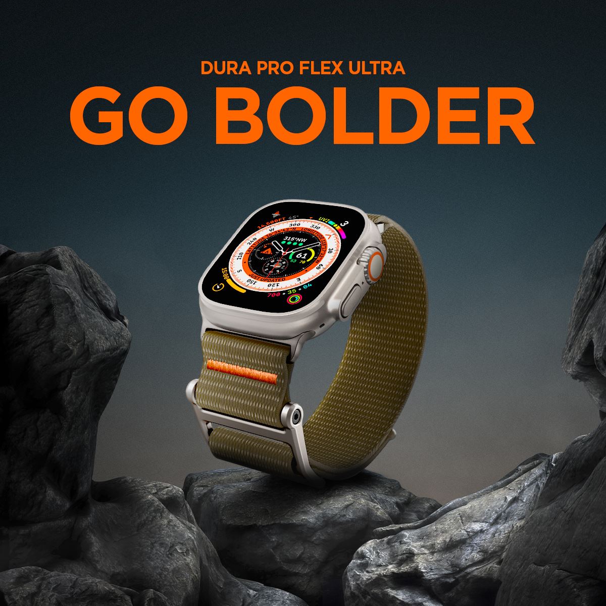 Spigen DuraPro Flex, khaki - Apple Watch 49mm/46mm/45mm/44mm/42mm (12)