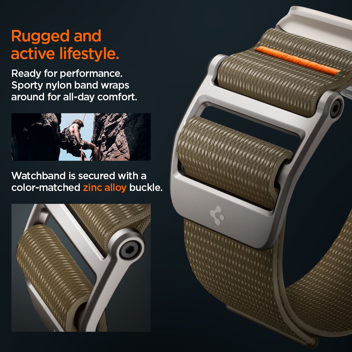 Spigen DuraPro Flex, khaki - Apple Watch 49mm/46mm/45mm/44mm/42mm (14)