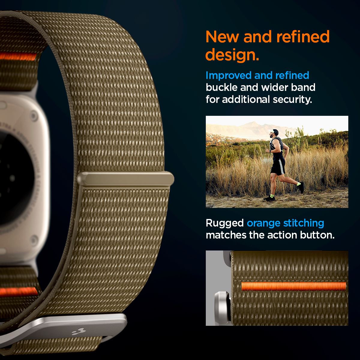 Spigen DuraPro Flex, khaki - Apple Watch 49mm/46mm/45mm/44mm/42mm (15)