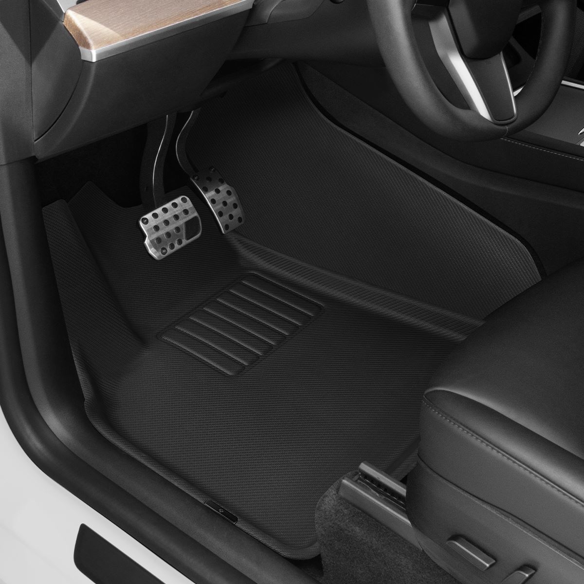 Spigen Tesla Car Mat 1&2Row, black - Tesla Model Y  (10)