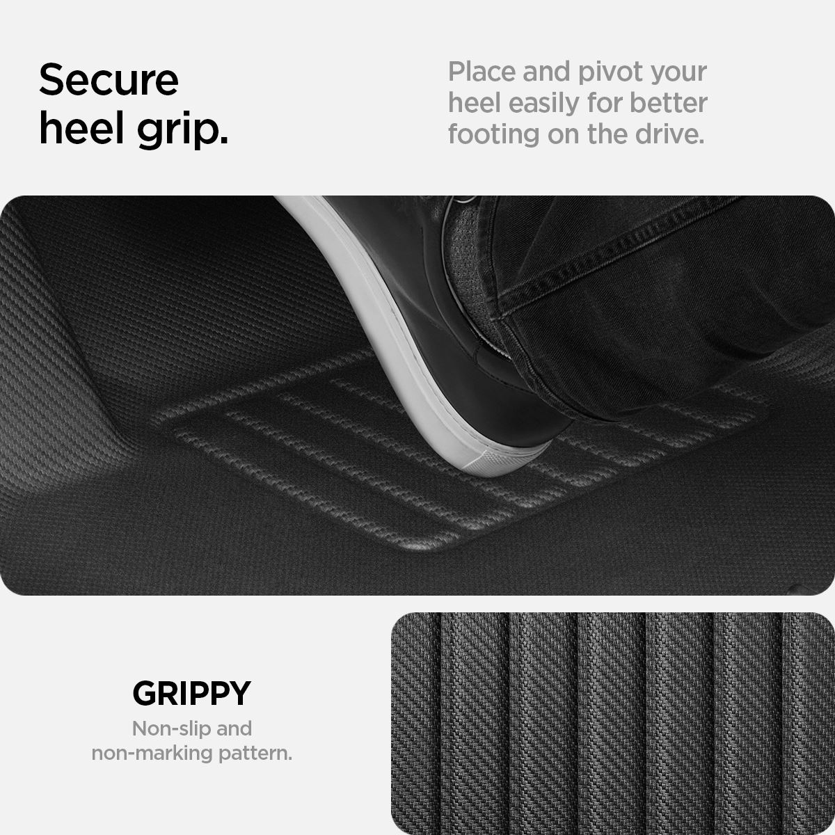 Spigen Tesla Car Mat 1&2Row, black - Tesla Model Y  (6)