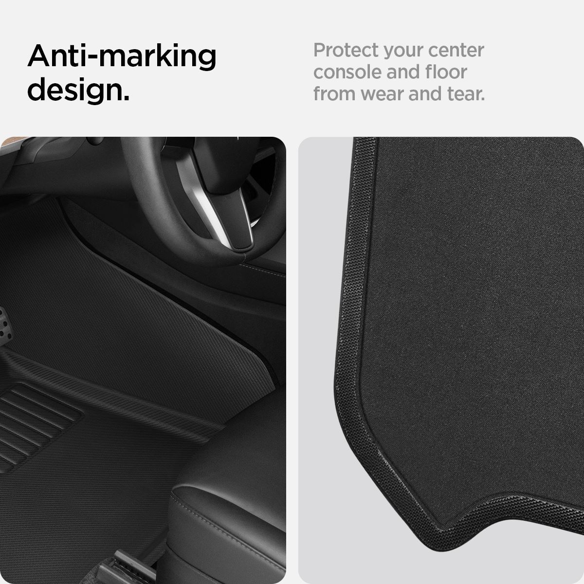 Spigen Tesla Car Mat 1&2Row, black - Tesla Model Y  (7)