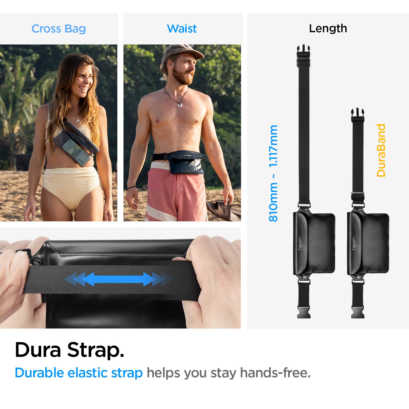 Spigen Aqua Shield WaterProof Waist Bag A620 1 Pack, black (5)