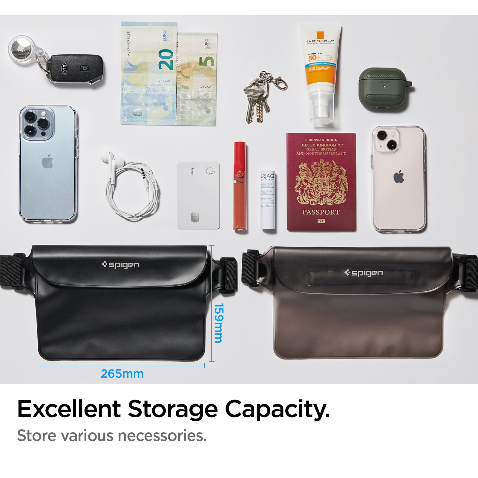 Spigen Aqua Shield WaterProof Waist Bag A620 1 Pack, black (7)