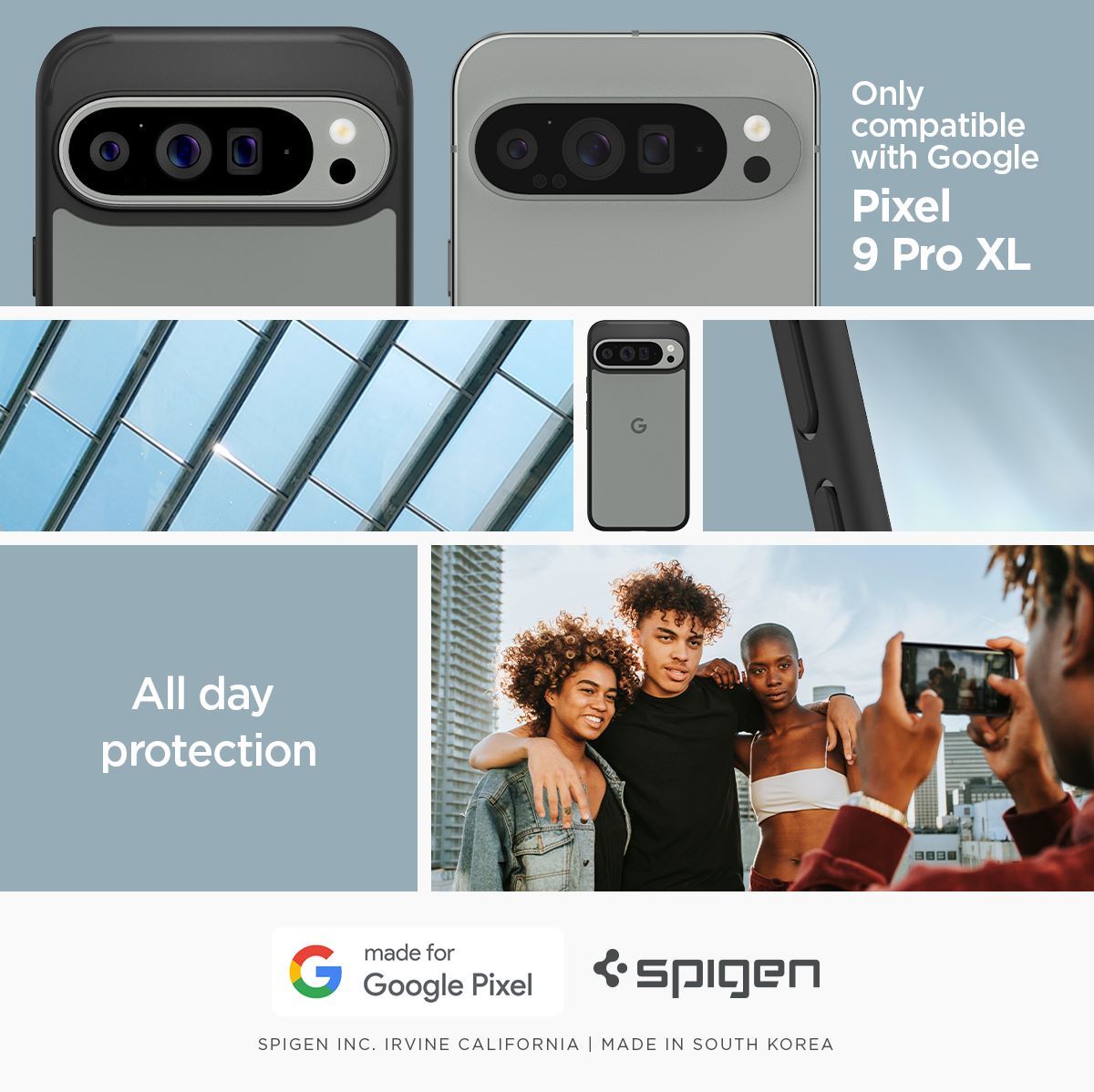 Spigen Ultra Hybrid, matte black - Google Pixel 9 Pro XL (4)