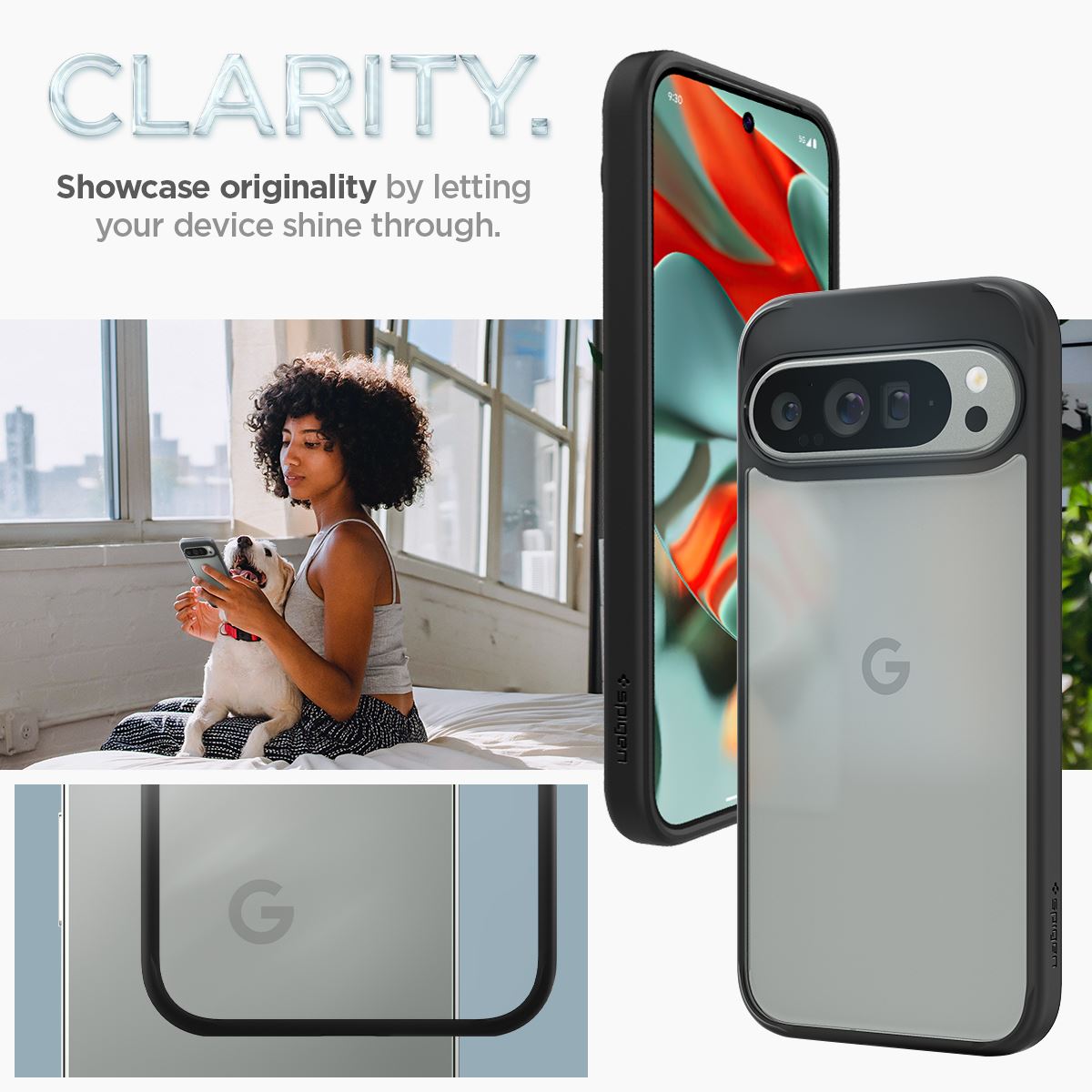 Spigen Ultra Hybrid, matte black - Google Pixel 9 Pro XL (5)