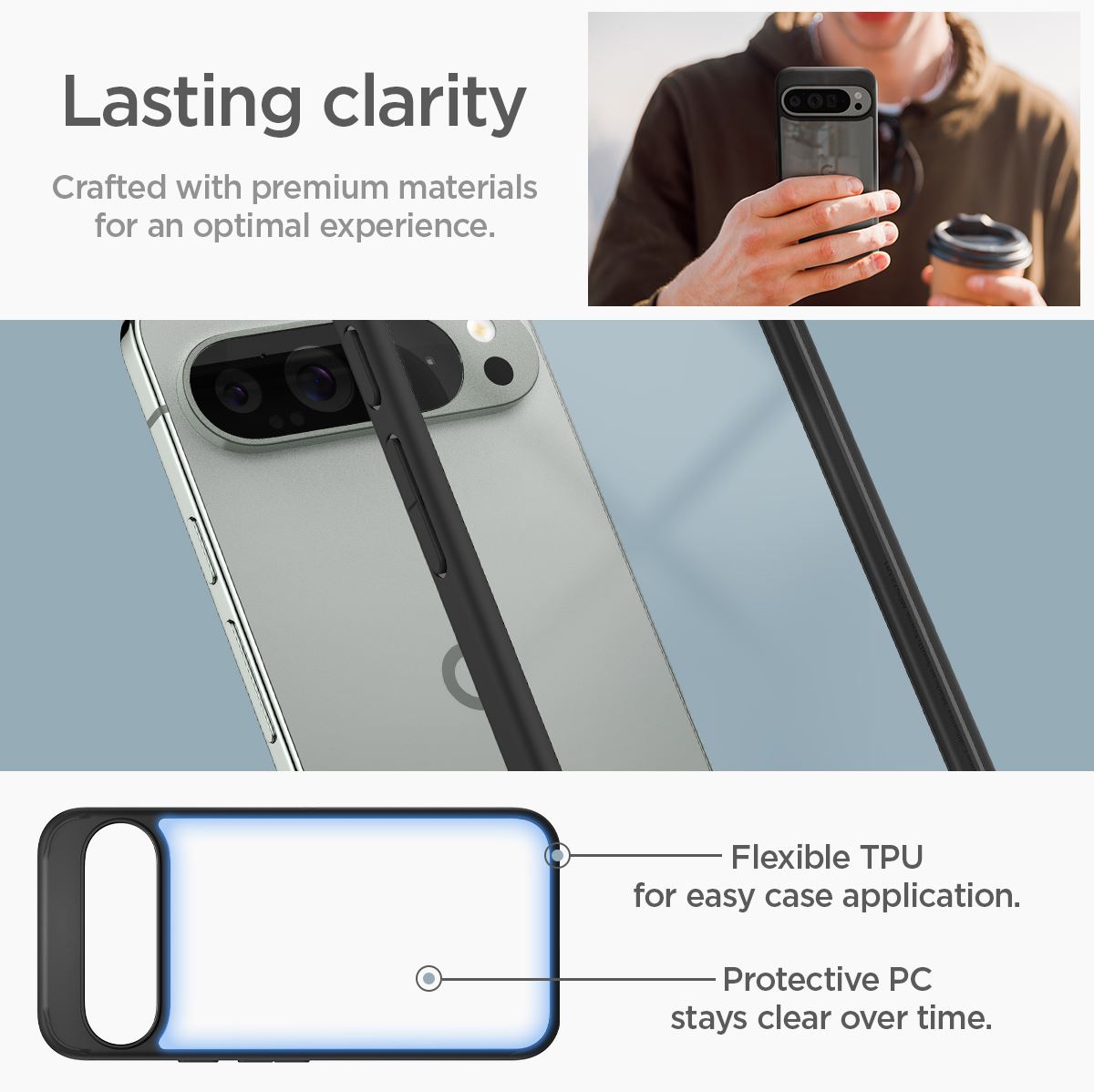 Spigen Ultra Hybrid, matte black - Google Pixel 9 Pro XL (6)