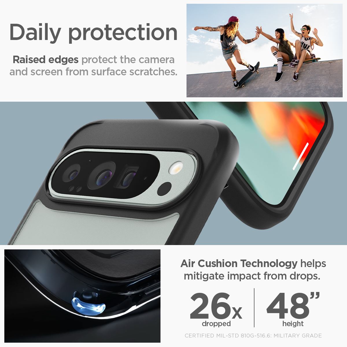 Spigen Ultra Hybrid, matte black - Google Pixel 9 Pro XL (7)