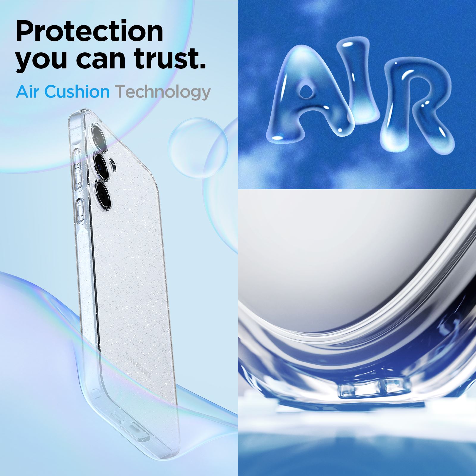 Spigen Liquid Crystal Glitter, crystal quartz - Samsung Galaxy A55 (10)