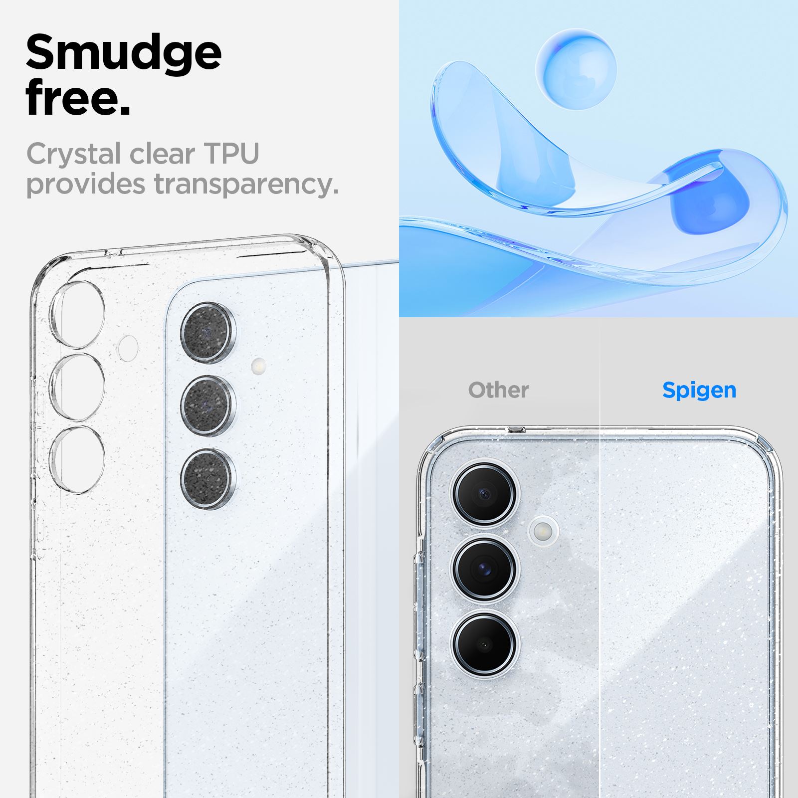 Spigen Liquid Crystal Glitter, crystal quartz - Samsung Galaxy A55 (11)