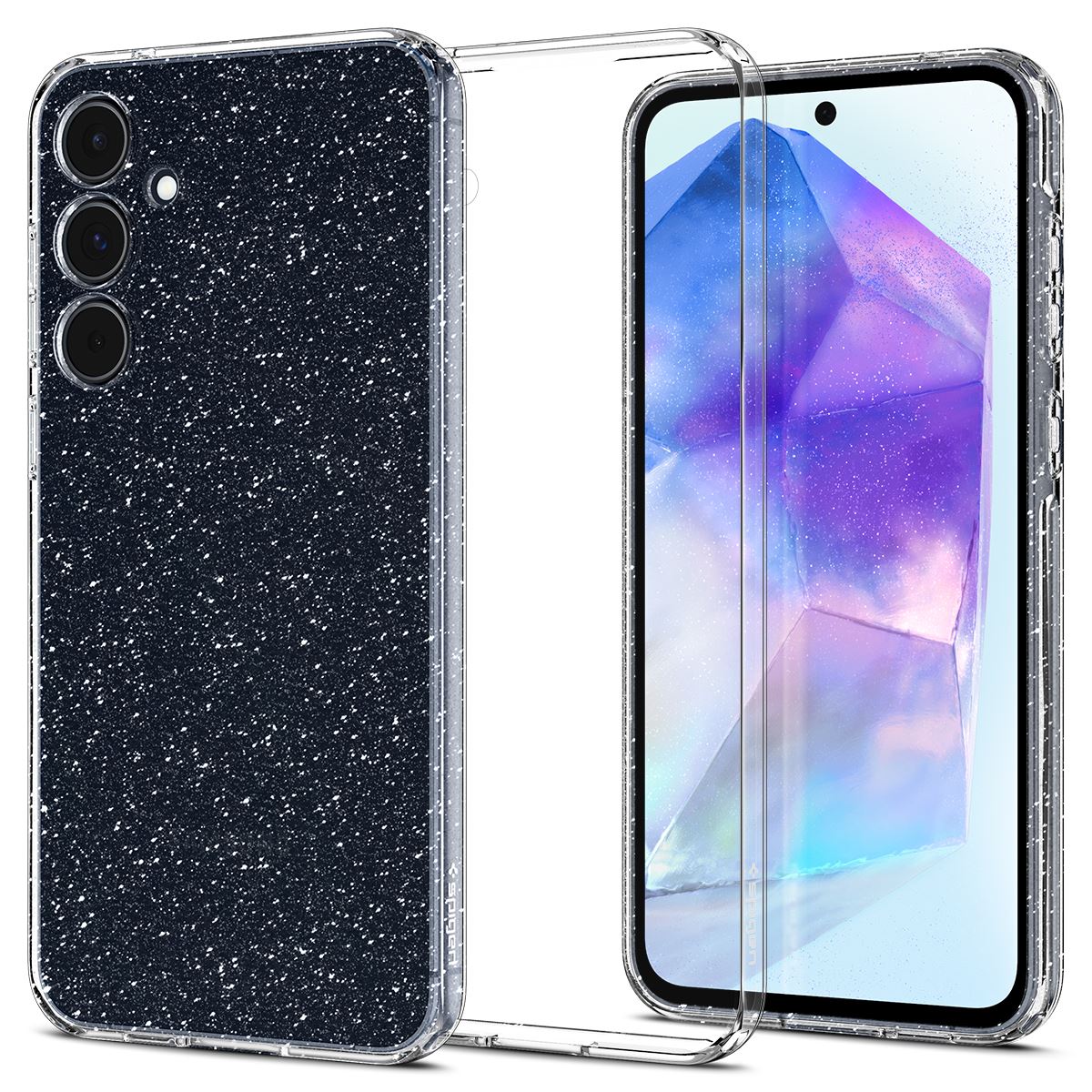 Spigen Liquid Crystal Glitter, crystal quartz - Samsung Galaxy A55 (2)
