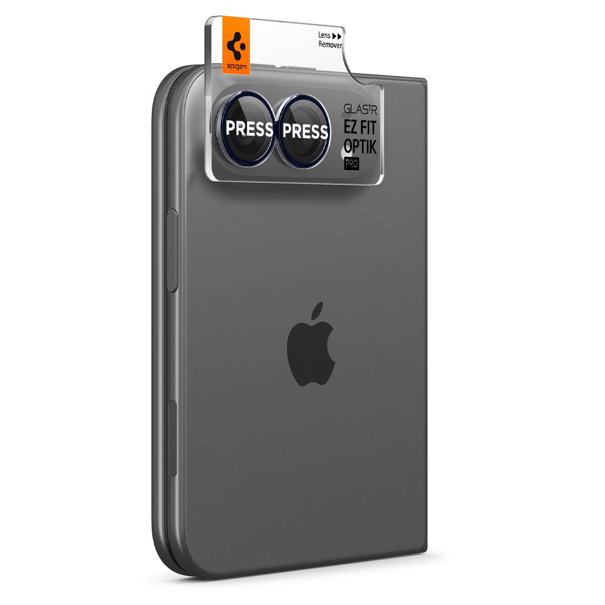 Spigen Glass tR EZ Fit Optik Pro 2 Pack, black - iPhone Duo (6)