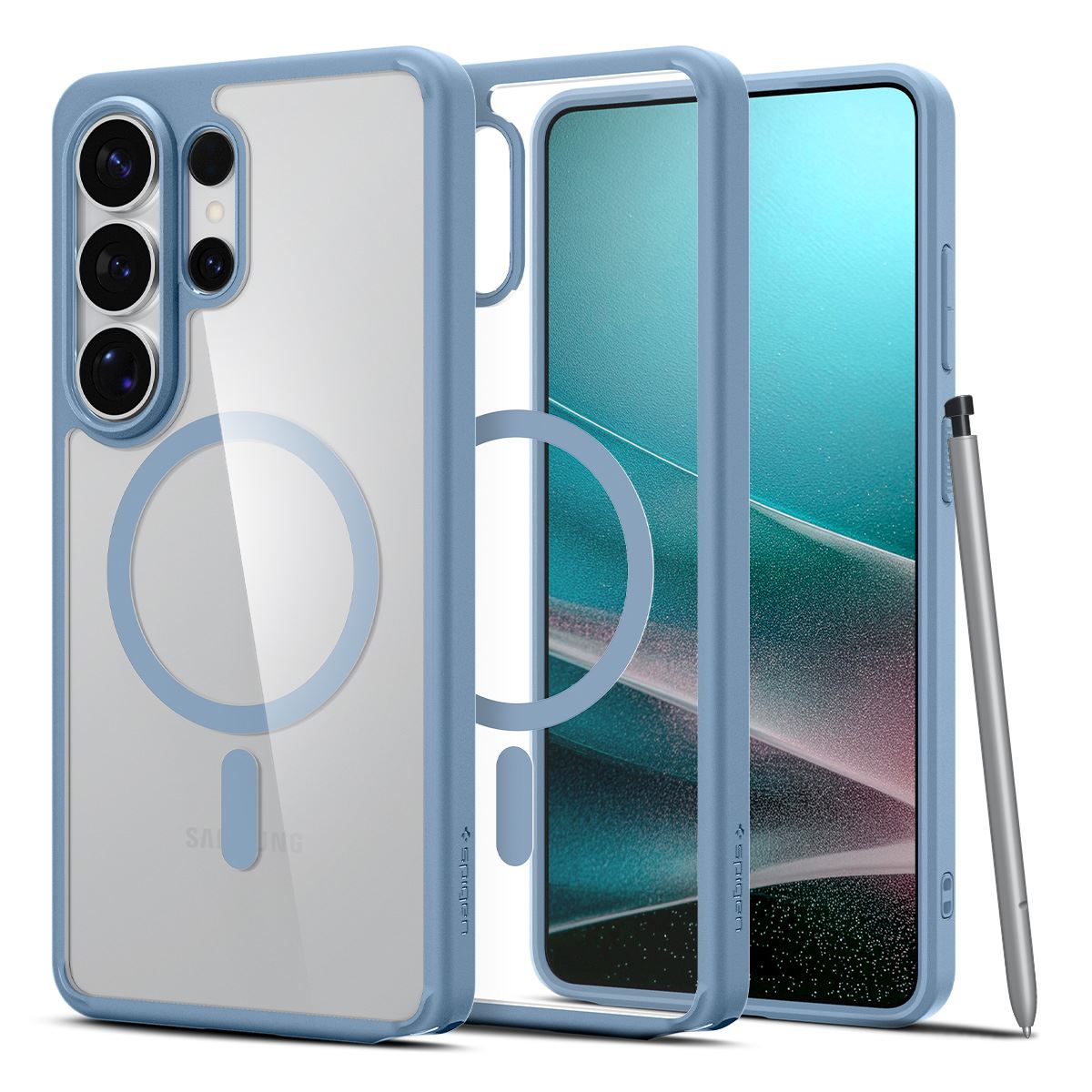 Spigen Ultra Hybrid MagSafe, light blue - Samsung Galaxy S26 Ultra (1)