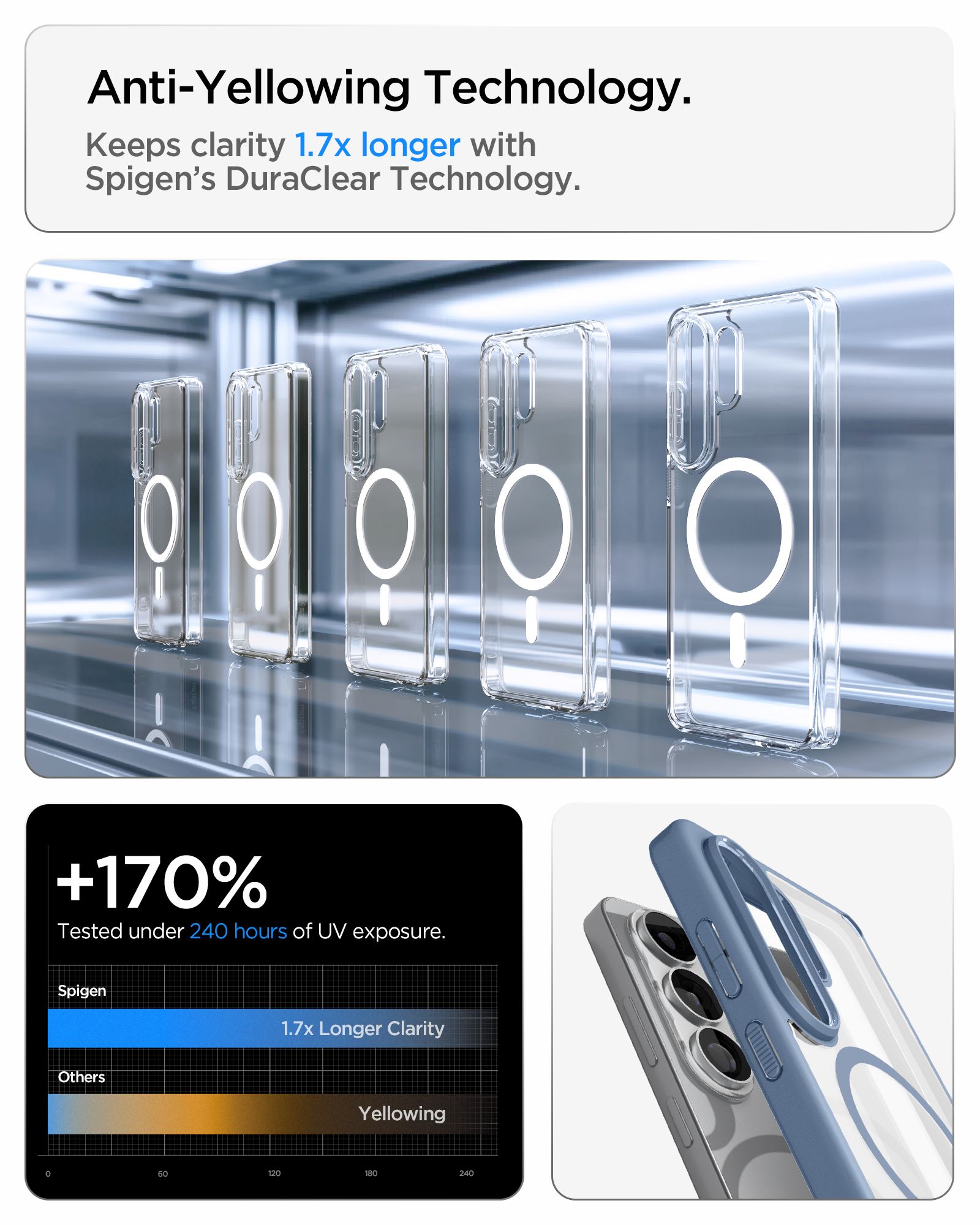 Spigen Ultra Hybrid MagSafe, light blue - Samsung Galaxy S26 Ultra (16)