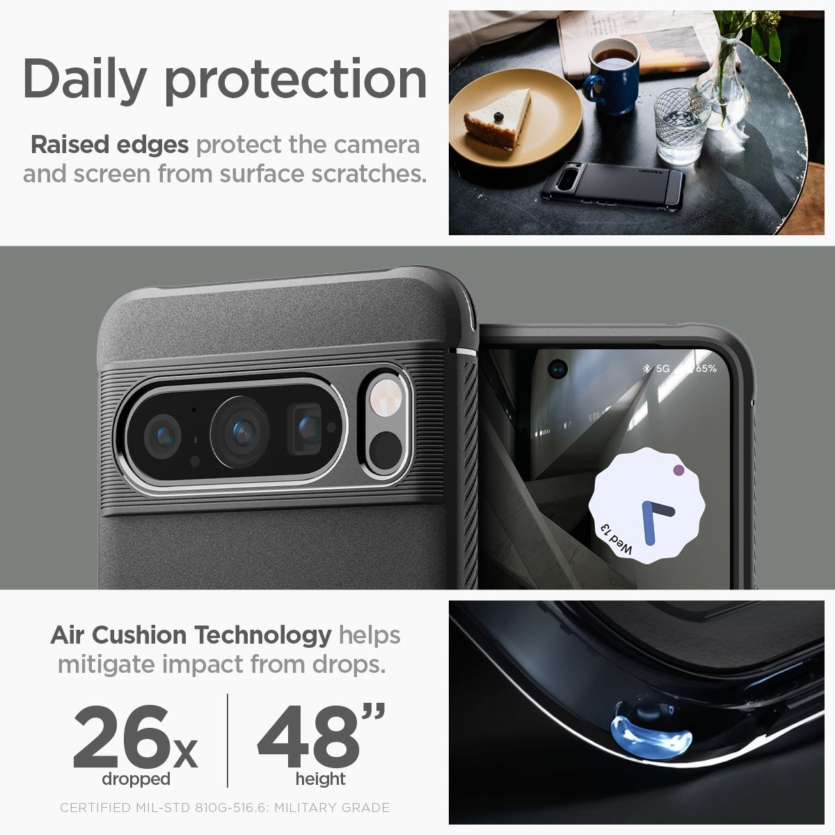 Spigen Rugged Armor, matte black - Google Pixel 8 Pro (17)