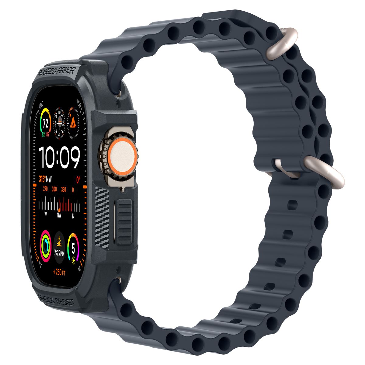 Spigen Rugged Armor, dark gray - Apple Watch Ultra 2/1 49mm (10)
