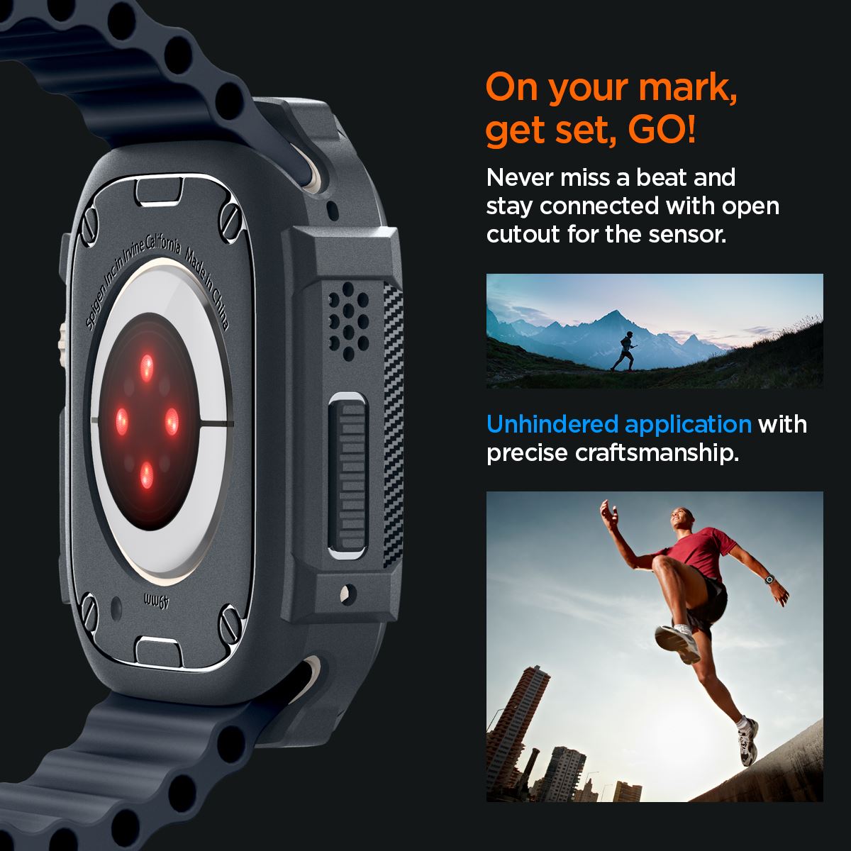 Spigen Rugged Armor, dark gray - Apple Watch Ultra 2/1 49mm (15)