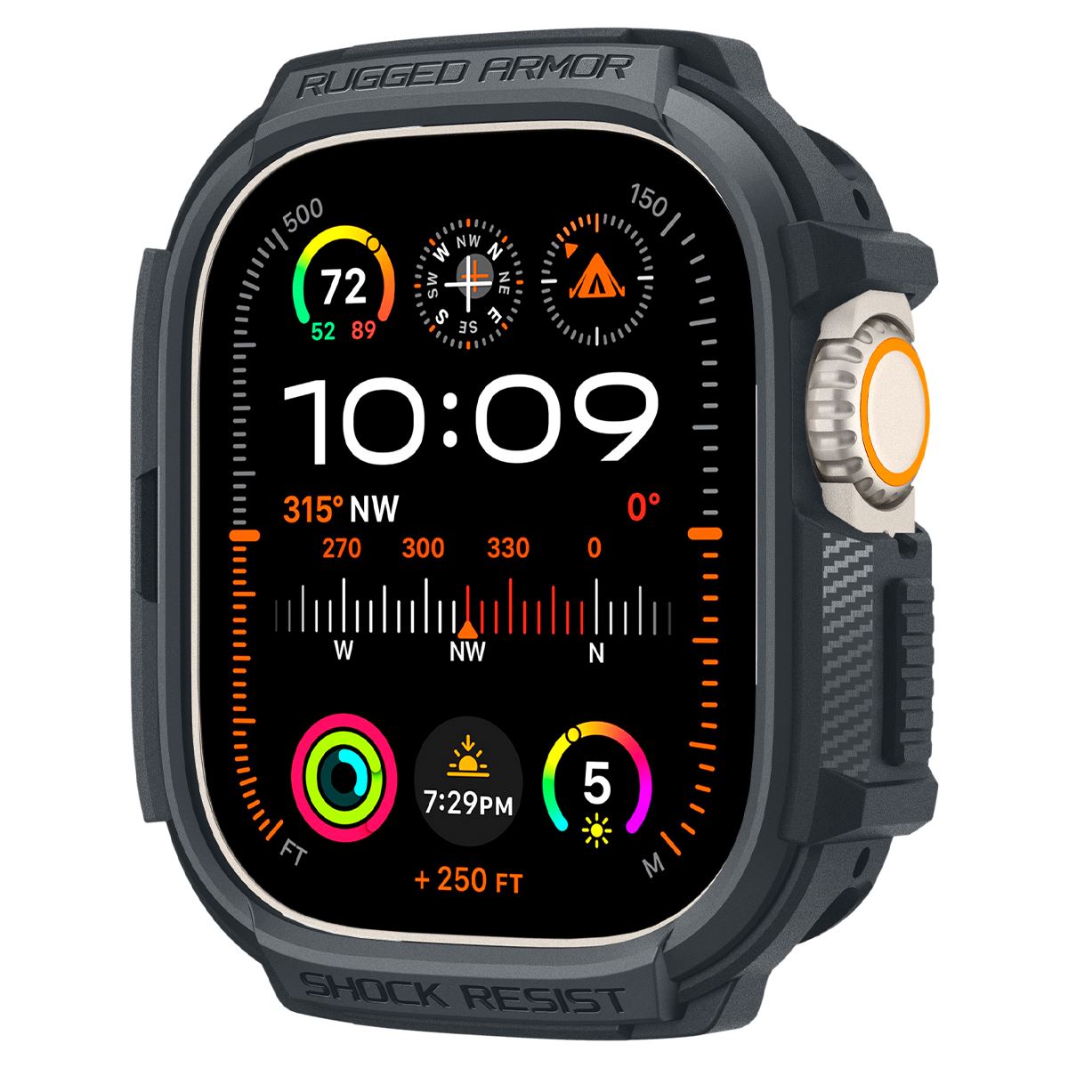 Spigen Rugged Armor, dark gray - Apple Watch Ultra 2/1 49mm (2)