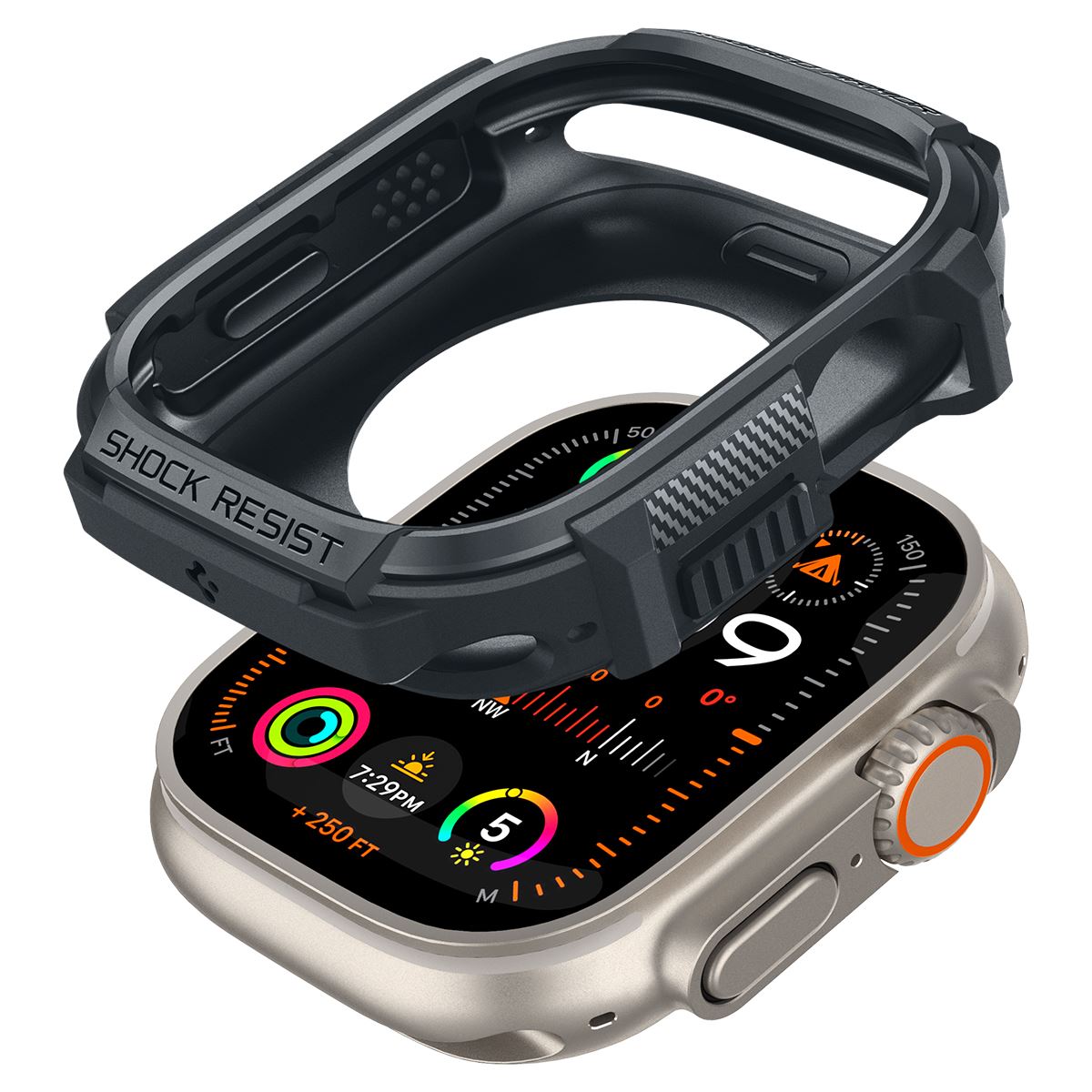 Spigen Rugged Armor, dark gray - Apple Watch Ultra 2/1 49mm (8)