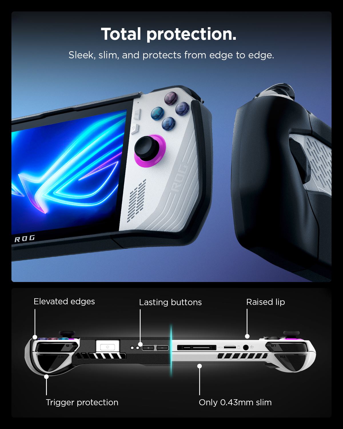 Spigen Thin Fit Pro, black - Asus ROG Ally 2023 (19)