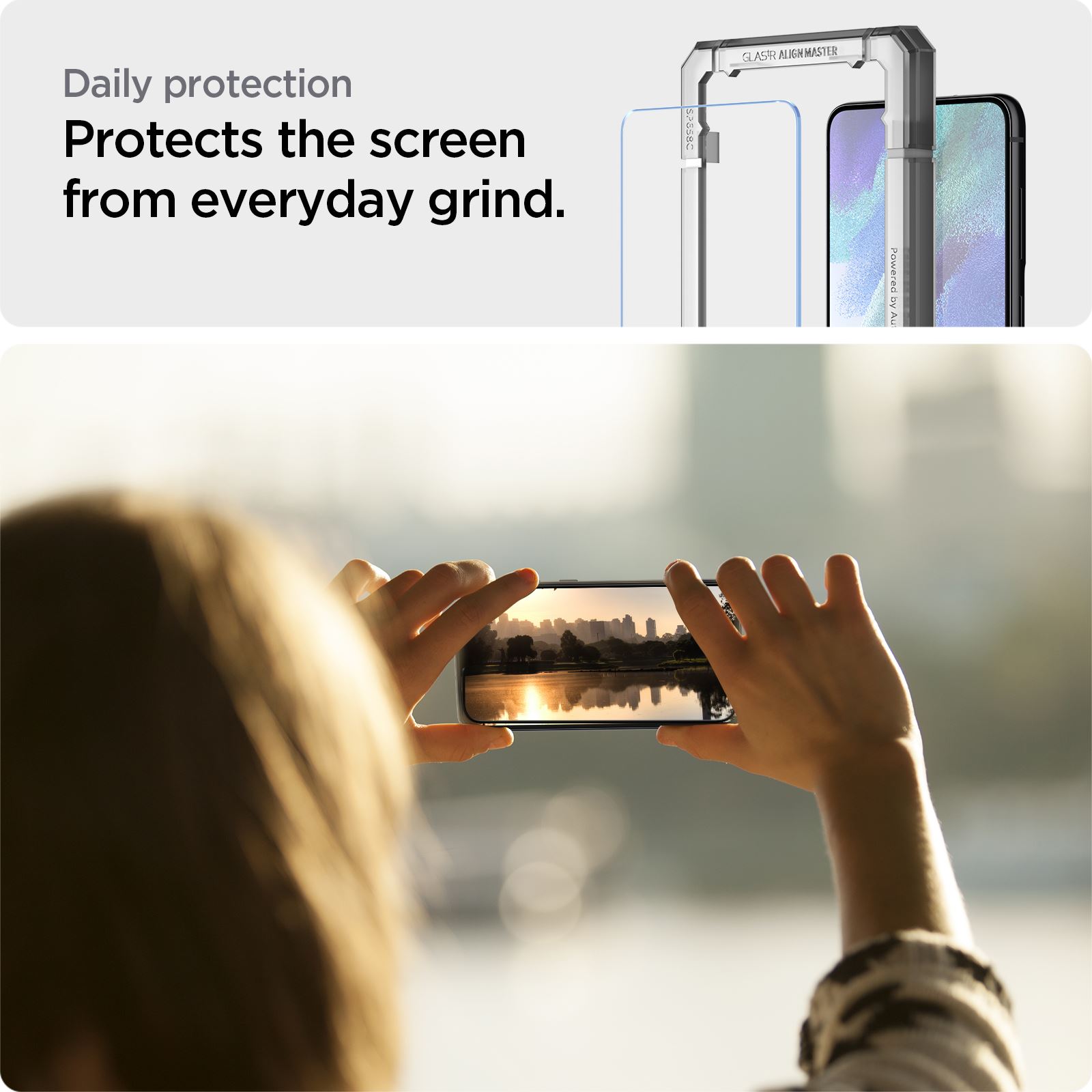 Spigen Glas.tR AlignMaster 2 Pack - Samsung Galaxy S21 FE 5G (4)