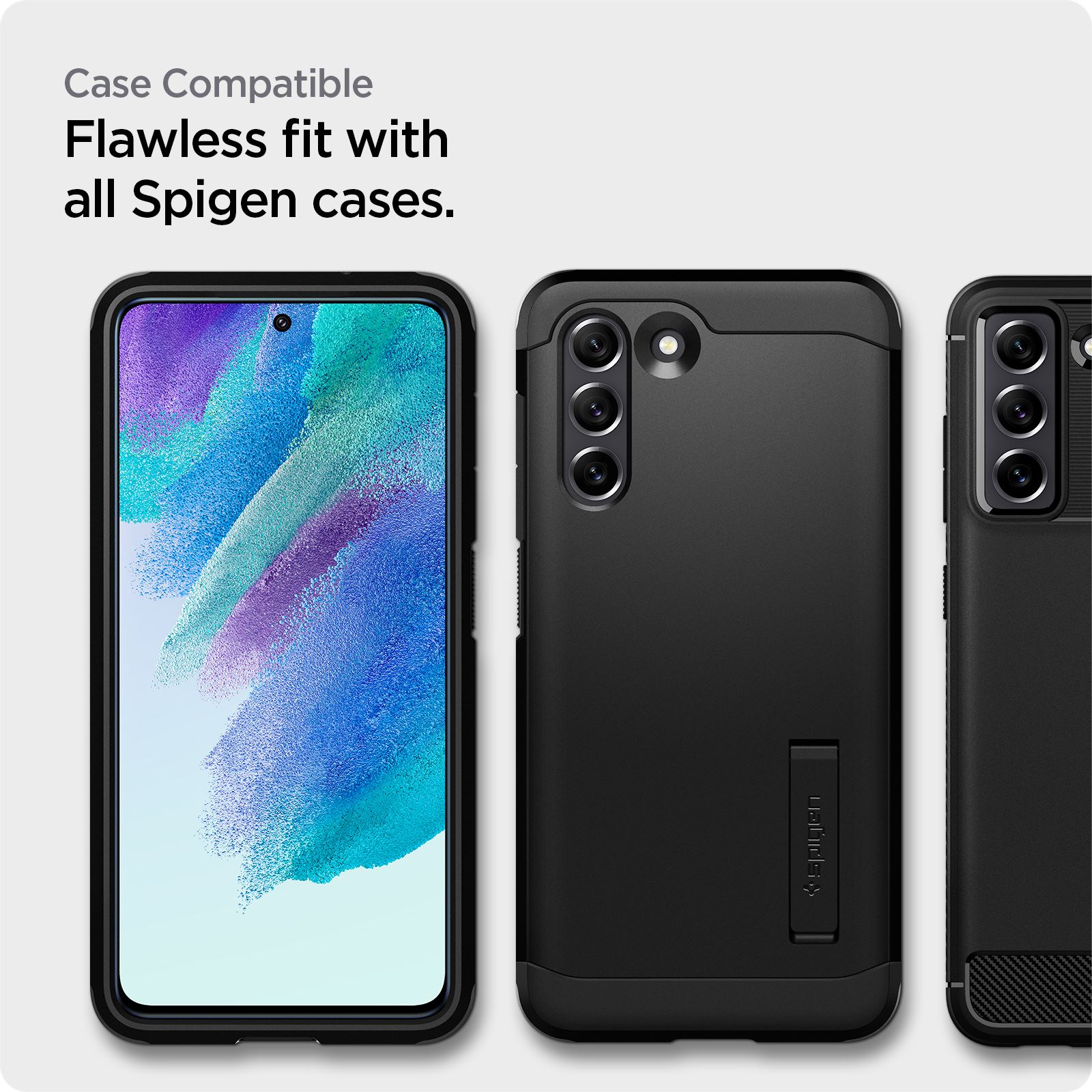 Spigen Glas.tR AlignMaster 2 Pack - Samsung Galaxy S21 FE 5G (5)