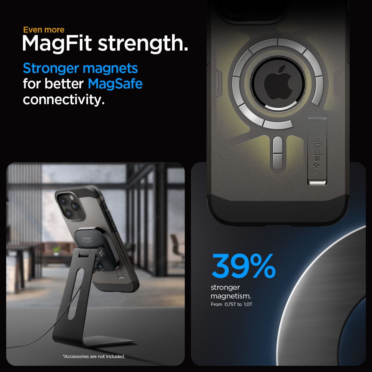Spigen Tough Armor MagSafe, gunmetal - iPhone 15 Pro (17)