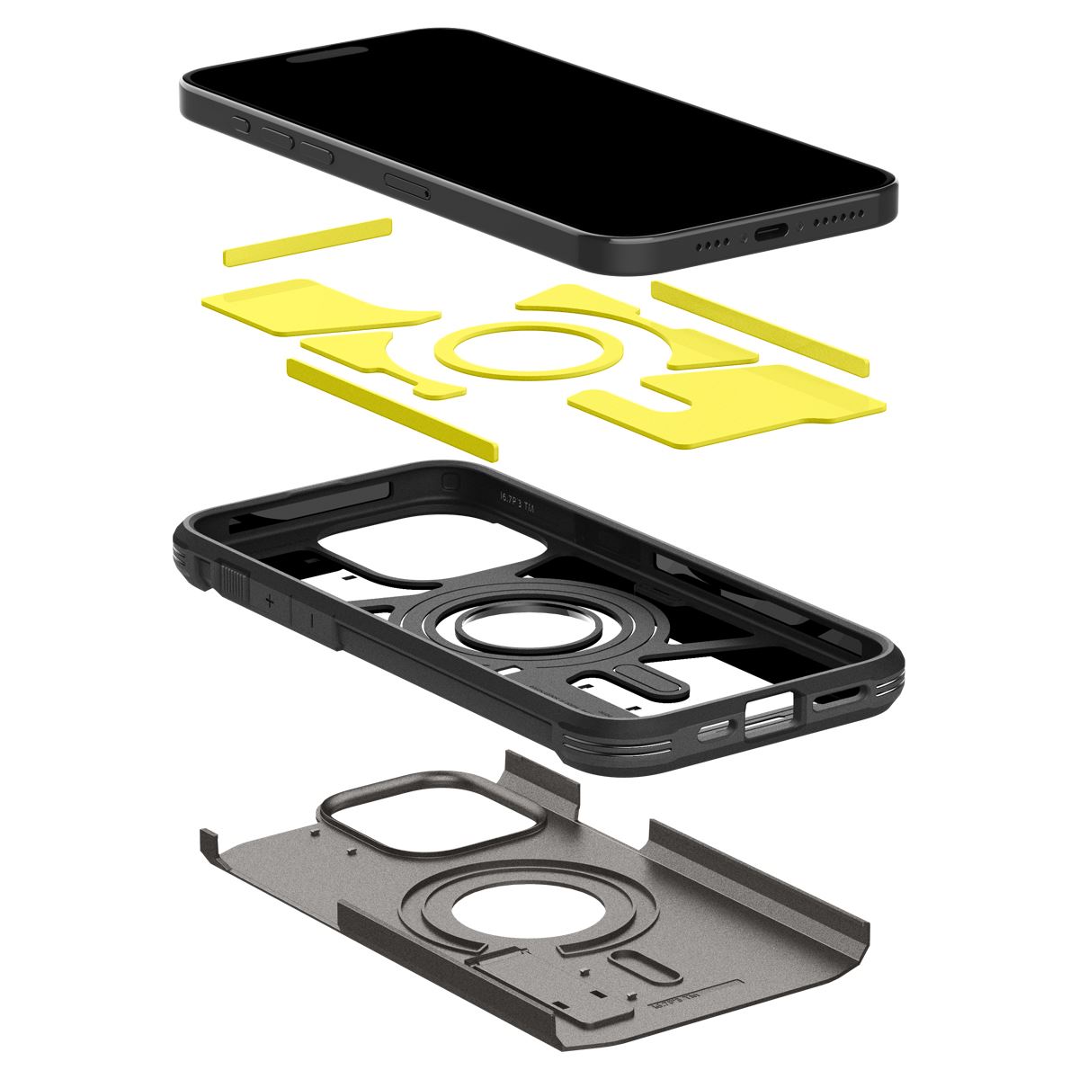 Spigen Tough Armor MagSafe, gunmetal - iPhone 15 Pro (8)