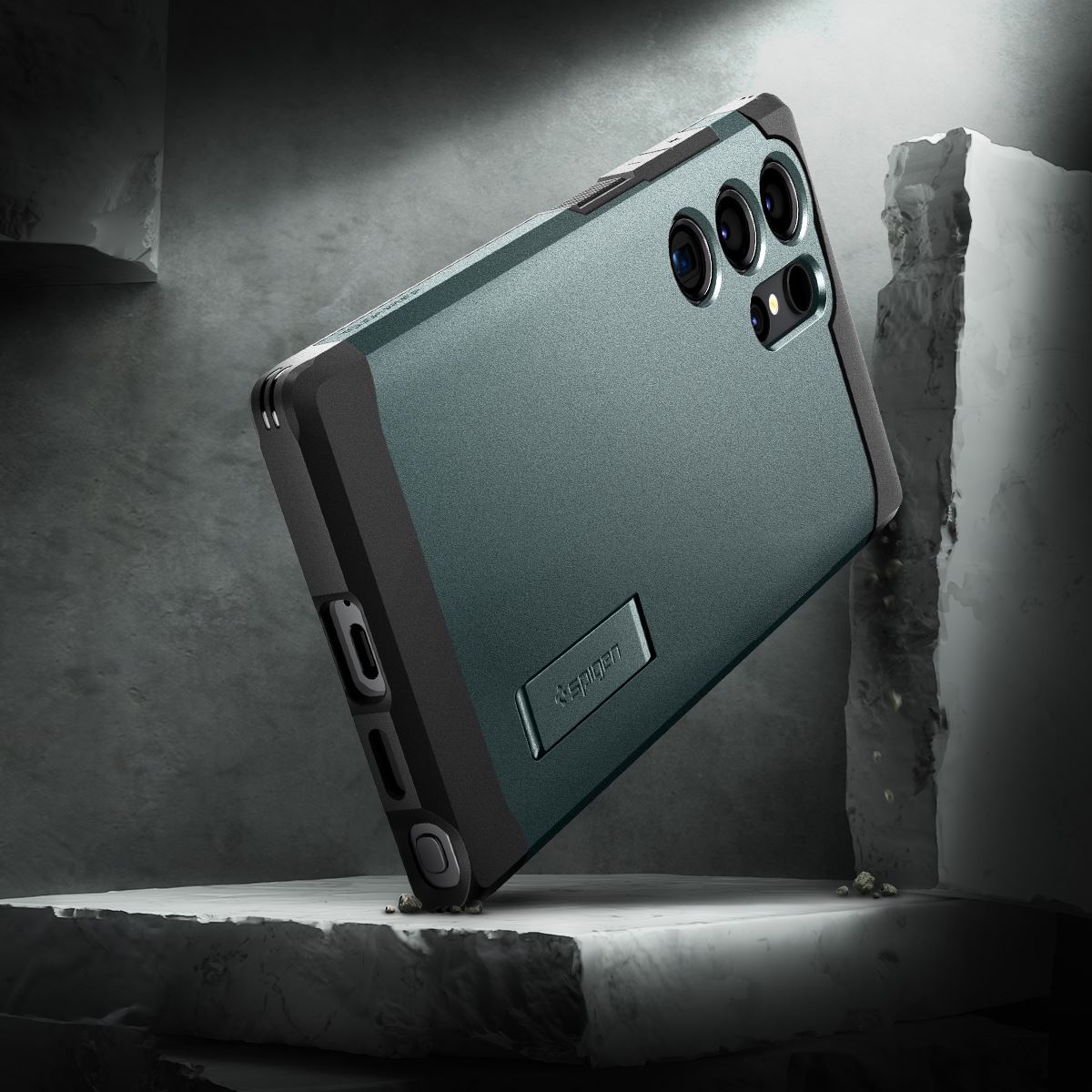 Spigen Tough Armor, abyss green - Samsung Galaxy S24 Ultra (14)