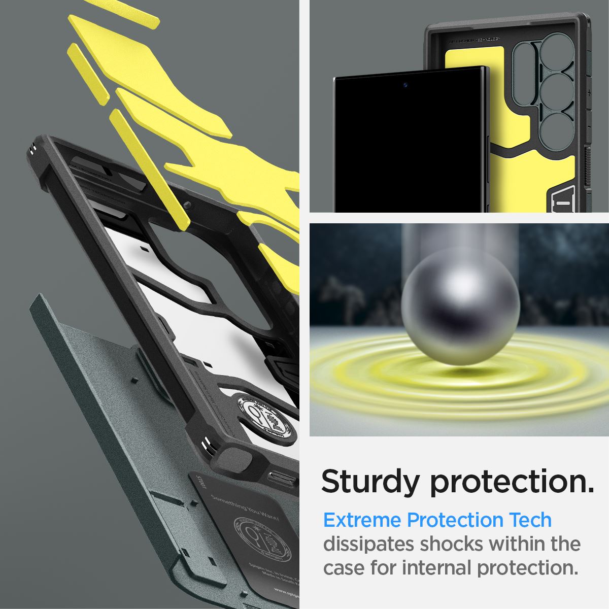 Spigen Tough Armor, abyss green - Samsung Galaxy S24 Ultra (15)