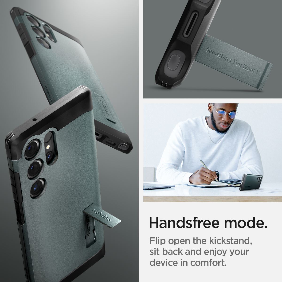 Spigen Tough Armor, abyss green - Samsung Galaxy S24 Ultra (17)
