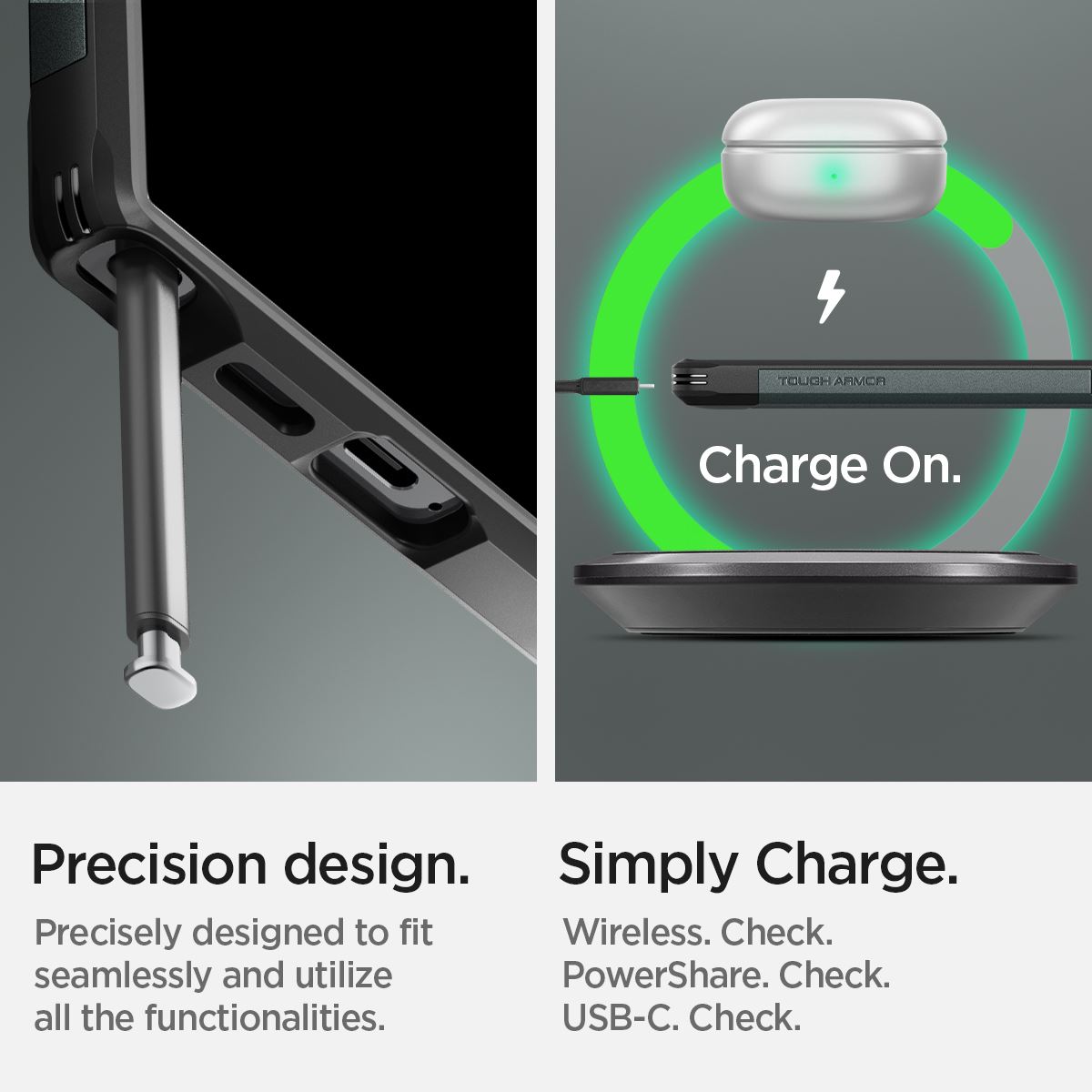 Spigen Tough Armor, abyss green - Samsung Galaxy S24 Ultra (18)